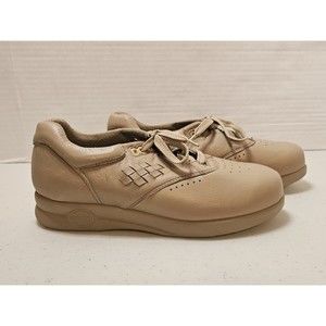 Supremes Soft Spots Women's 7M 7 Taupe Tan Lace Comfort Shoe Nurse Work  Sneaker